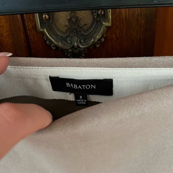 Aritzia Suede Mini Skirt - Picture 2 of 2